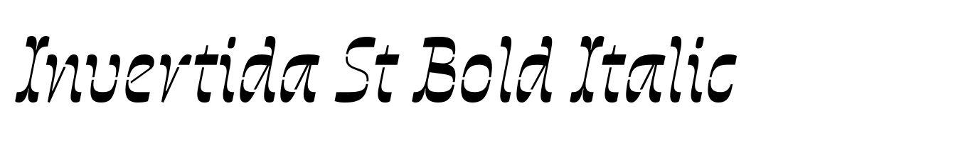 Invertida St Bold Italic